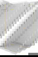 Mexen Roma kabina prysznicowa uchylna 90 x 70 cm, transparent, złota - 854-090-070-50-00