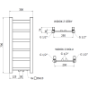 Mexen Bolt grzejnik łazienkowy 700 x 300 mm, 141 W, biały - W126-0700-300-00-20