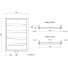 Mexen Zoom grzejnik łazienkowy dekoracyjny 770 x 530 mm, 275 W, biały - W130-0770-530-00-20