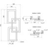 Mexen Grid grzejnik łazienkowy dekoracyjny 870 x 360 mm, 209 W, czarny - W215-0870-360-00-70