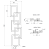 Mexen Grid grzejnik łazienkowy dekoracyjny 1360 x 390 mm, 349 W, biały - W215-1360-390-00-20