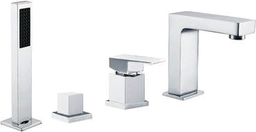 Mexen Cube bateria wannowa, chrom - 72932-00