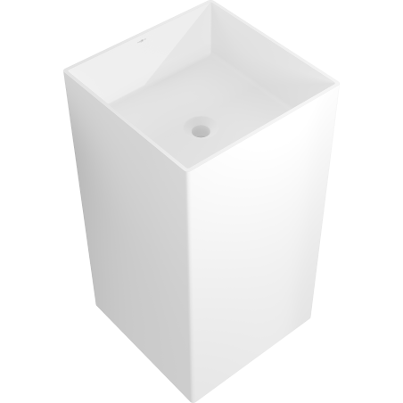Mexen Xola-2 umywalka wolnostojąca z konglomeratu 45 x 45 cm, biała mat - 26594500