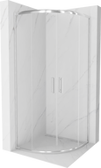 Mexen Rio kabina prysznicowa półokrągła 70 x 70 cm, transparent, chrom - 863-070-070-01-00