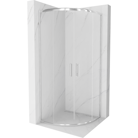 Mexen Rio kabina prysznicowa półokrągła 90 x 90 cm, transparent, chrom - 863-090-090-01-00