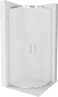 Mexen Rio kabina prysznicowa półokrągła 90 x 90 cm, szron, chrom - 863-090-090-01-30