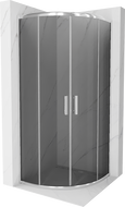 Mexen Rio kabina prysznicowa półokrągła 90 x 90 cm, grafit, chrom - 863-090-090-01-40
