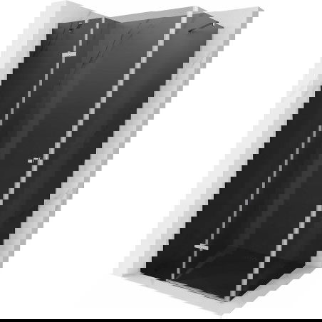 Mexen Roma kabina prysznicowa uchylna 80 x 110 cm, grafit, chrom - 854-080-110-01-40