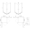 Mexen Lunar-B Duo kabina prysznicowa uchylna 100 x 75 cm, transparent, chrom - 832-100L-075P-01-00