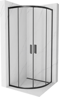 Mexen Rio kabina prysznicowa półokrągła 90 x 90 cm, transparent, czarna - 863-090-090-70-00