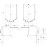Mexen Lunar-B Duo kabina prysznicowa uchylna 100 x 85 cm, transparent, czarna - 832-100L-085P-70-00
