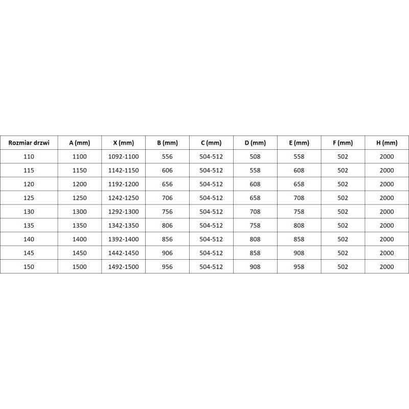 Mexen Lunar-B drzwi prysznicowe uchylne lewe 130 cm, transparent, miedź szczotkowana - 832S-130-050-65-00-L