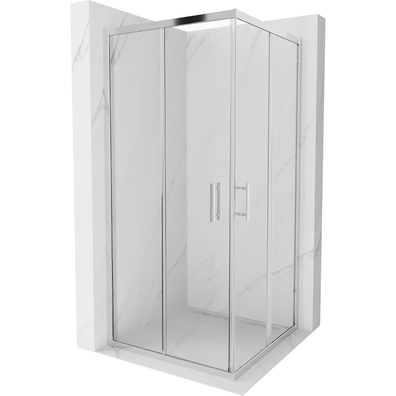 Mexen Rio kabina prysznicowa kwadratowa 90 x 90 cm, transparent, chrom - 860-090-090-01-00