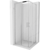 Mexen Rio kabina prysznicowa kwadratowa 80 x 80 cm, transparent, chrom - 860-080-080-01-00