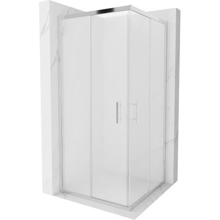 Mexen Rio kabina prysznicowa kwadratowa 90 x 90 cm, szron, chrom - 860-090-090-01-30