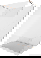 Mexen Kioto ścianka prysznicowa wolnostojąca 140 x 200 cm, transparent/szron 8 mm, różowe złoto - 800-140-002-60-35