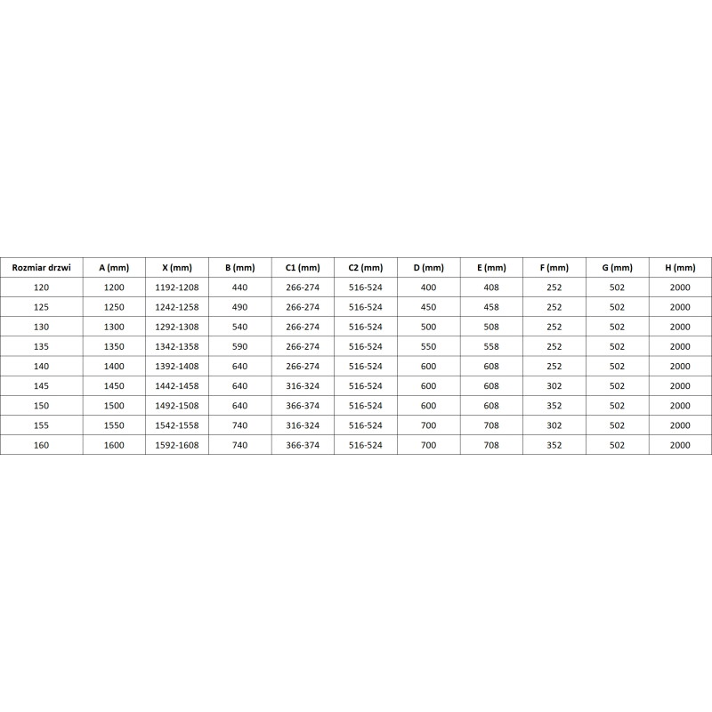 Mexen Lunar drzwi prysznicowe uchylne prawe 135 cm, transparent, chrom - 834S-135-050-01-00-P