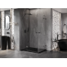 Mexen Lunar Duo kabina prysznicowa uchylna lewa 120 x 110 cm, transparent, gun metal - 834-120L-110P-95-00