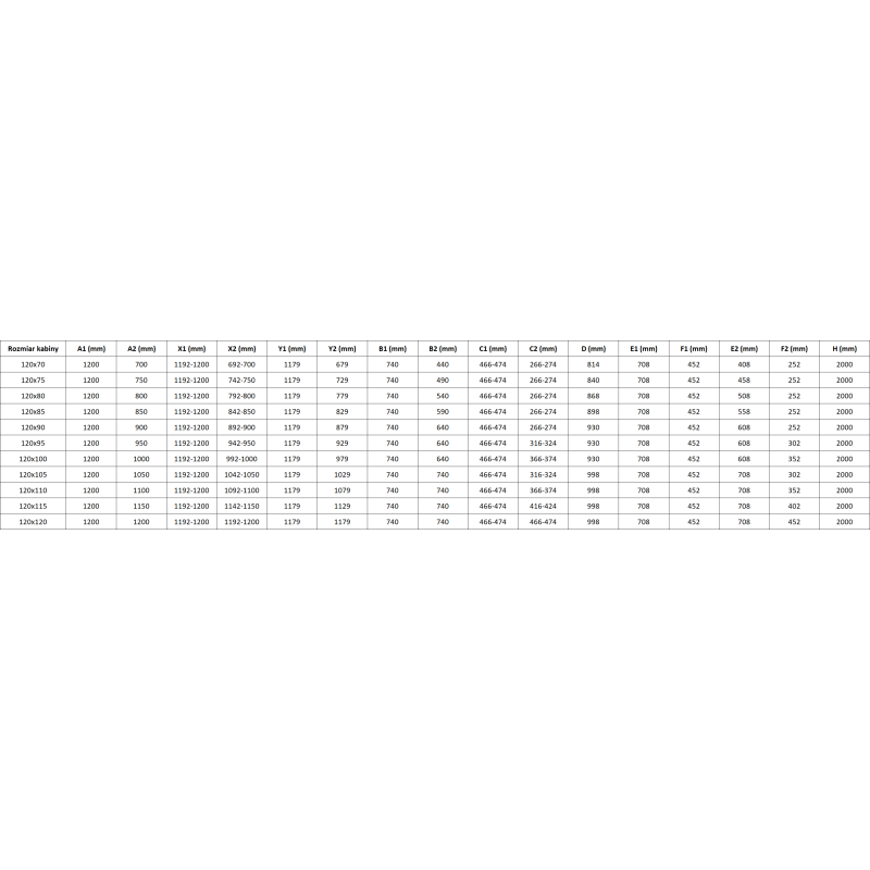 Mexen Lunar L Duo kabina prysznicowa uchylna lewa 120 x 110 cm, transparent, złota szczotkowana - 834L-120L-110P-55-00