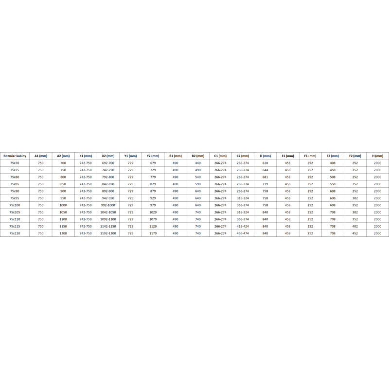 Mexen Lunar L Duo kabina prysznicowa uchylna lewa 75 x 70 cm, transparent, czarna - 834L-075L-070P-70-00
