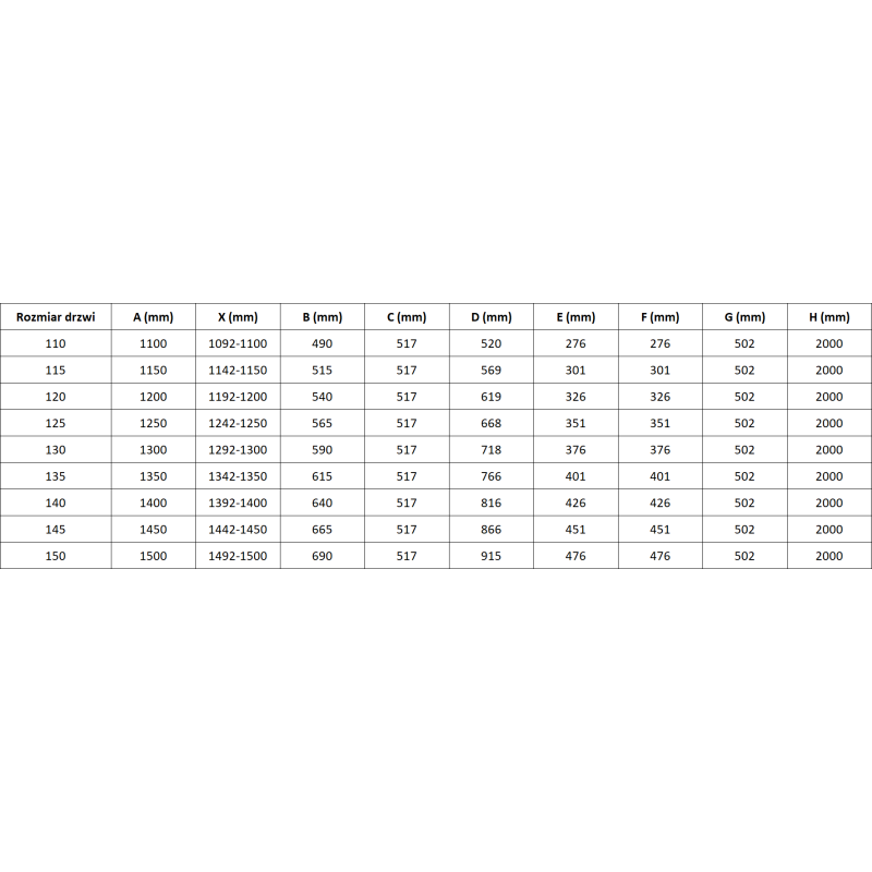 Mexen Lunar-F drzwi prysznicowe składane prawe 110 cm, transparent, gun metal - 836S-110-050-95-00-P
