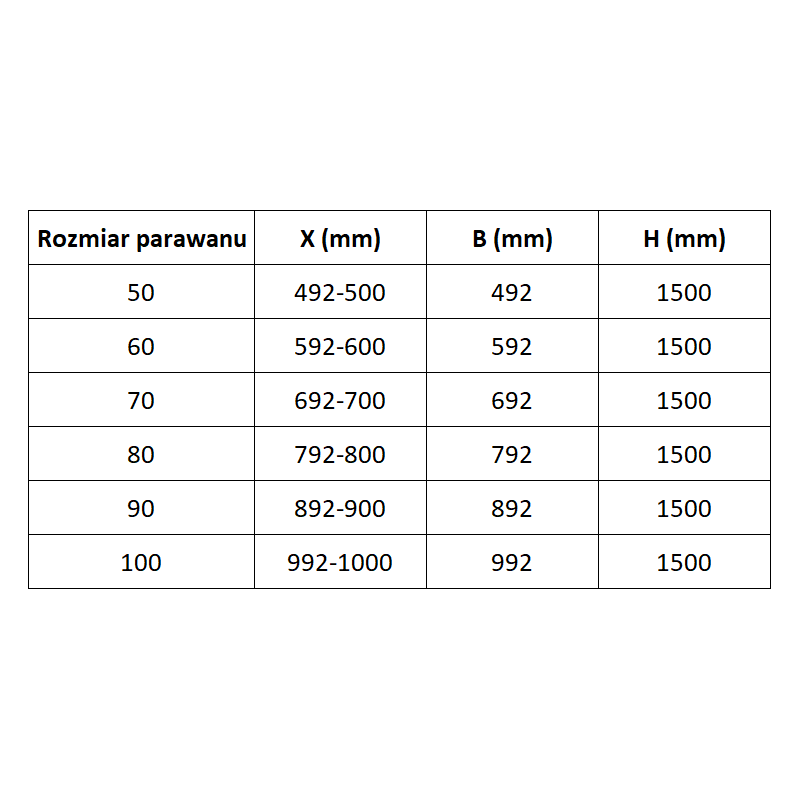 Mexen Lunar L parawan nawannowy 1-skrzydłowy 60 x 150 cm, transparent, chrom - 897L-060-000-01-00