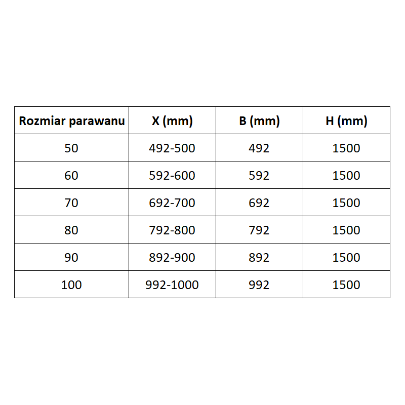Mexen Lunar L parawan nawannowy 1-skrzydłowy 100 x 150 cm, transparent, czarny - 897L-100-000-70-00