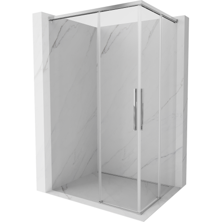 Mexen Rox Duo kabina prysznicowa rozsuwana 80 x 75 cm, transparent, chrom - 8C2D-080-075-01-00