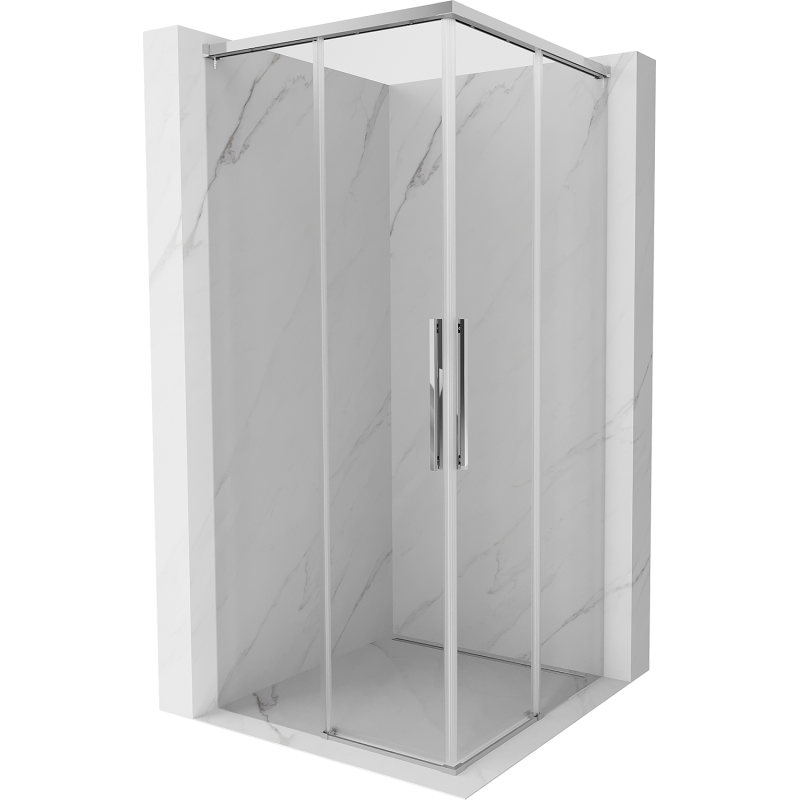Mexen Rox Duo kabina prysznicowa rozsuwana 90 x 90 cm, transparent, chrom - 8C2D-090-090-01-00
