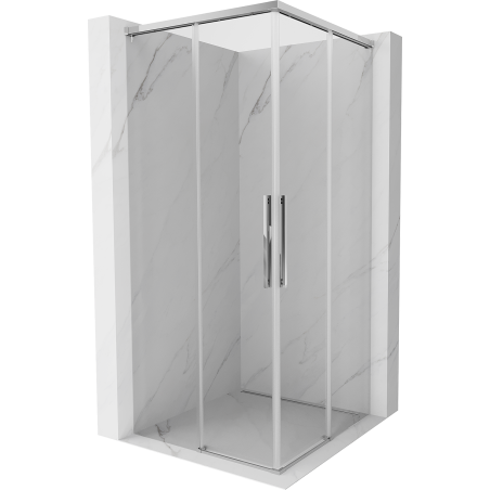 Mexen Rox Duo kabina prysznicowa rozsuwana 90 x 90 cm, transparent, chrom - 8C2D-090-090-01-00