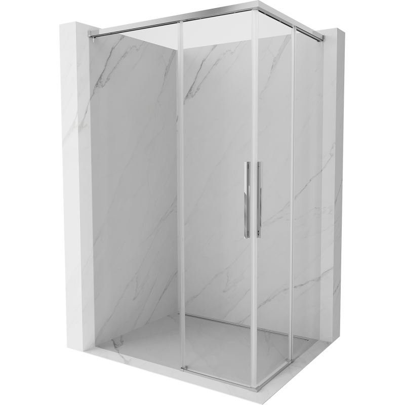 Mexen Rox Duo kabina prysznicowa rozsuwana 110 x 90 cm, transparent, chrom - 8C2D-110-090-01-00
