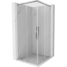 Mexen Rox Duo kabina prysznicowa rozsuwana 120 x 120 cm, transparent, chrom - 8C2D-120-120-01-00