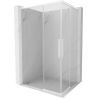 Mexen Rox Duo kabina prysznicowa rozsuwana 85 x 80 cm, transparent, biała - 8C2D-085-080-20-00