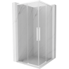 Mexen Rox Duo kabina prysznicowa rozsuwana 90 x 90 cm, transparent, biała - 8C2D-090-090-20-00