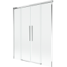 Mexen Rox parawan nawannowy 2-skrzydłowy rozsuwany 140 x 150 cm, transparent, chrom - 8C9-140-002-01-00