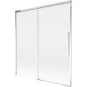 Mexen Rox parawan nawannowy 2-skrzydłowy rozsuwany 150 x 150 cm, transparent, chrom - 8C9-150-001-01-00