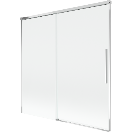 Mexen Rox parawan nawannowy 2-skrzydłowy rozsuwany 160 x 150 cm, transparent, chrom - 8C9-160-001-01-00