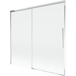 Mexen Rox parawan nawannowy 2-skrzydłowy rozsuwany 170 x 150 cm, transparent, chrom - 8C9-170-001-01-00