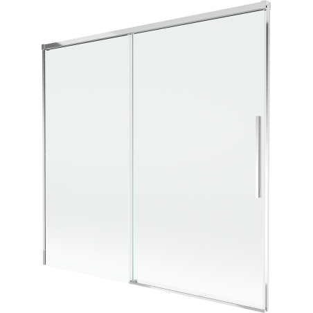 Mexen Rox parawan nawannowy 2-skrzydłowy rozsuwany 170 x 150 cm, transparent, chrom - 8C9-170-001-01-00