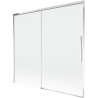 Mexen Rox parawan nawannowy 2-skrzydłowy rozsuwany 170 x 150 cm, transparent, chrom - 8C9-170-001-01-00