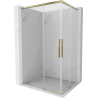 Mexen Rox Duo kabina prysznicowa rozsuwana 85 x 80 cm, transparent, złota - 8C2D-085-080-50-00