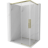Mexen Rox Duo kabina prysznicowa rozsuwana 90 x 85 cm, transparent, złota - 8C2D-090-085-50-00