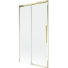 Mexen Rox parawan nawannowy 2-skrzydłowy rozsuwany 100 x 150 cm, transparent, złoty - 8C9-100-001-50-00