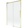 Mexen Rox parawan nawannowy 2-skrzydłowy rozsuwany 120 x 150 cm, transparent, złoty - 8C9-120-001-50-00