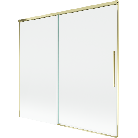 Mexen Rox parawan nawannowy 2-skrzydłowy rozsuwany 170 x 150 cm, transparent, złoty - 8C9-170-001-50-00