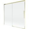 Mexen Rox parawan nawannowy 2-skrzydłowy rozsuwany 170 x 150 cm, transparent, złoty - 8C9-170-001-50-00