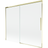 Mexen Rox parawan nawannowy 2-skrzydłowy rozsuwany 180 x 150 cm, transparent, złoty - 8C9-180-001-50-00