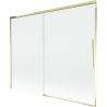 Mexen Rox parawan nawannowy 2-skrzydłowy rozsuwany 190 x 150 cm, transparent, złoty - 8C9-190-001-50-00