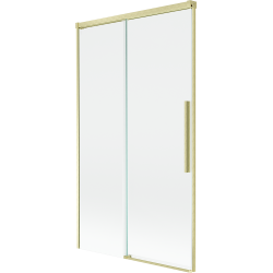 Mexen Rox parawan nawannowy 2-skrzydłowy rozsuwany 100 x 150 cm, transparent, złoty szczotkowany - 8C9-100-001-55-00