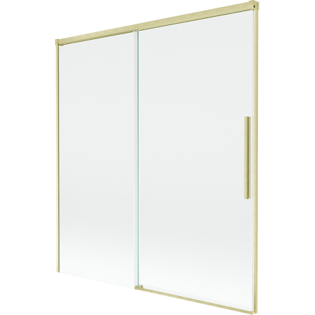 Mexen Rox parawan nawannowy 2-skrzydłowy rozsuwany 150 x 150 cm, transparent, złoty szczotkowany - 8C9-150-001-55-00